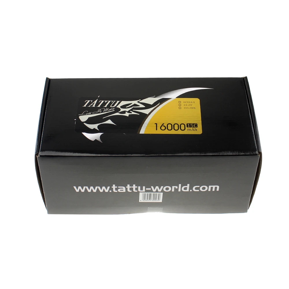 Литий полимерный аккумулятор Tattu 16000 мАч 6S 15C с разъемом AS150 + XT150 для мультиротора