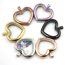 Carvort ювелирные изделия! сердце магнитной 316L неоднородная нержавеющая сталь медальон Кулон(без подвески