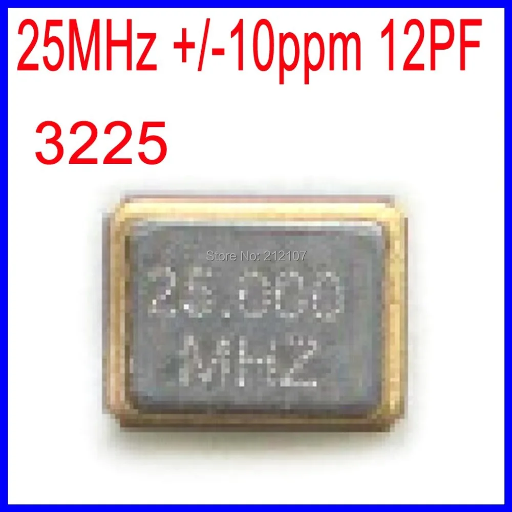 3225 SMD Crystal Oscillator 25MHz +/ 10ppm 12PFin Oscillators from
