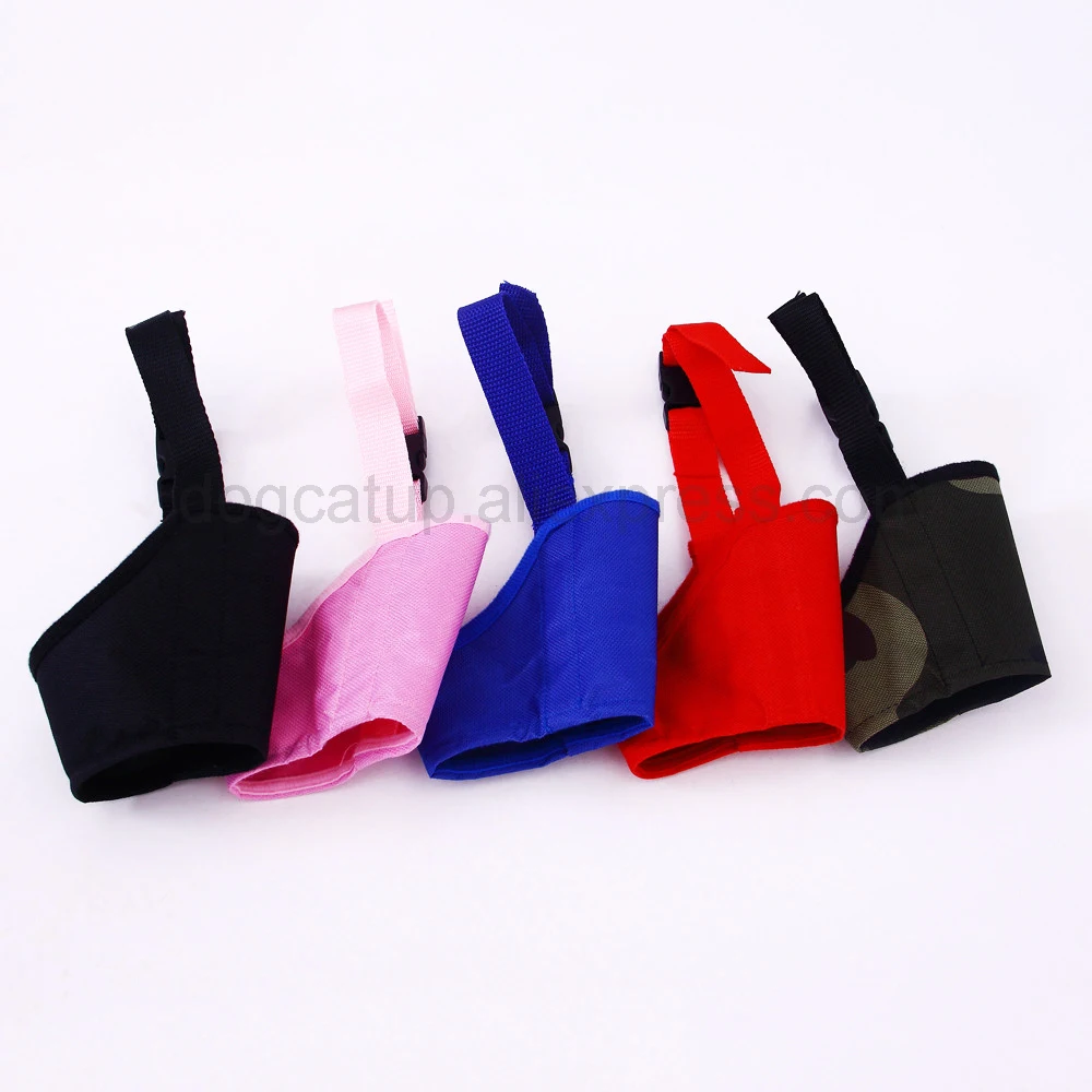 Adjustable pet dog muzzle breathable anti bark biting chew dogs muzzles training respirator for small medium big dogs mouth mask
