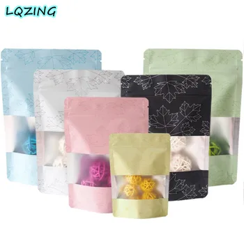 

New Arrival Maple leaves Pattern Stand Up Zip lock Foil Pouches Foil Standing Pouches,Food Storage Stand Up zip lock Bags