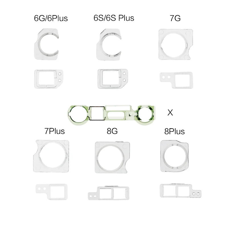 10 компл./лот Фронтальная камера приближения Сенсор Пластик кронштейн с кольцом-держателем для iPhone 5 5S 5C 6, 6 S, 7, 8plus X XR XS Cam Пластик Кепки
