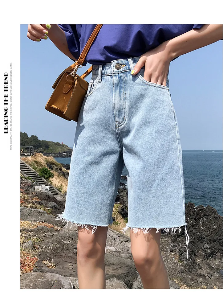 long mom jean shorts