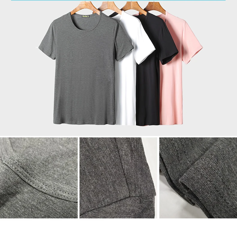 2018 Summer New Heavy Streetwear Solid Cotton Mens T Shirts Depeche Mode Style Brand Tee Shirt Homme Slim camiseta (4)