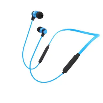 

Metal Magnet Hifi Stereo Neckband Earphones with Microphone Hanging Running Sports Wireless Earbuds LRE002