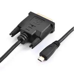 Простой DOONJIEY 0,3/1/1,8 m позолоченный Micro HDMI/DVI 24 + 1Pin Кабель-адаптер для HDTV