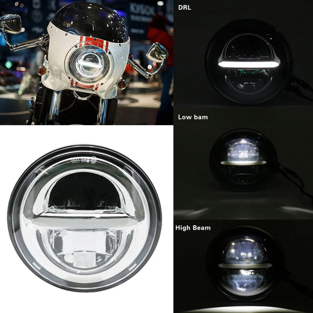 

Motorcycle Headlight Led Headlights 5-3/4 5.75 Inch 45W Projector For Harley Davidson Sportsters For Yamaha trx850