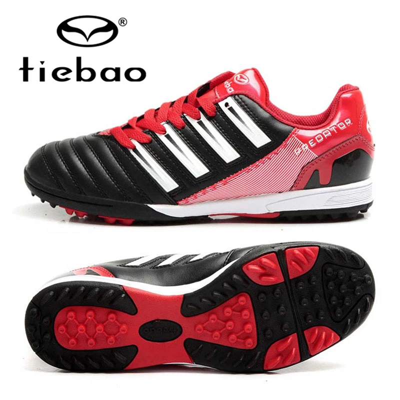 Image TIEBAO Professional Soccer Football Shoes Voetbalschoenen TF Turf Soles Men Women Boots Athletic Training Sneakers Soccer Cleats