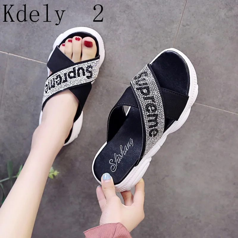 

Women Anti-slip Linen Home Indoor Summer Open Toe Sponge cake non-slip slippers Shoes Slippers sapato calzado zapatos mujer