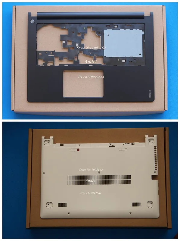 Чехол для lenovo Ideapad S400 S405 S410 S415, подставка для рук и нижний чехол, корпус клавиатуры без сенсорной панели, не сенсорный - Цвет: D