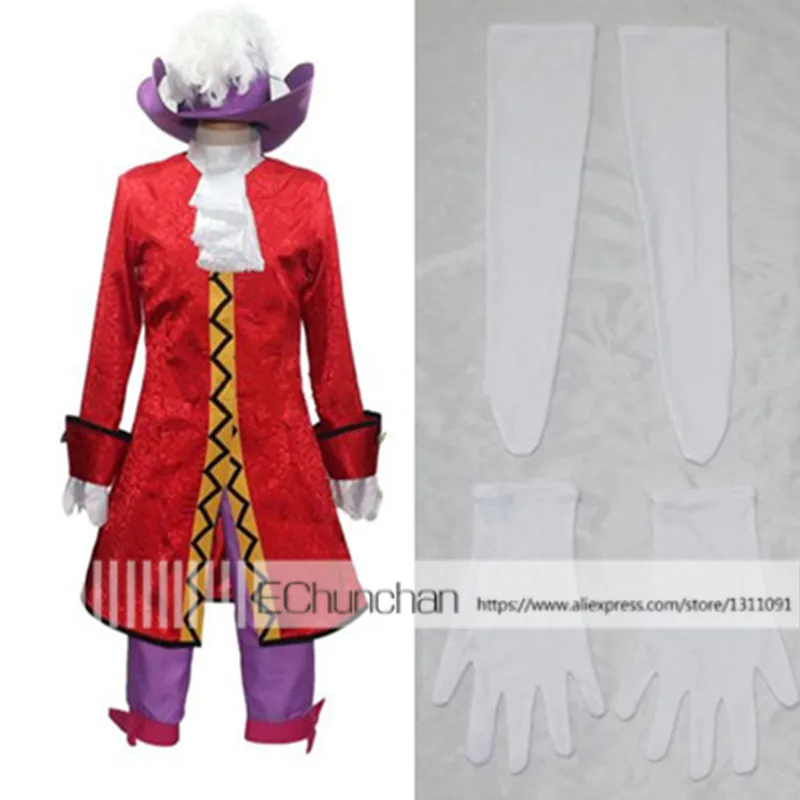 

Peter Pan Captain Hook Cosplay Costume Adult Men Halloween Outfit Custom Made