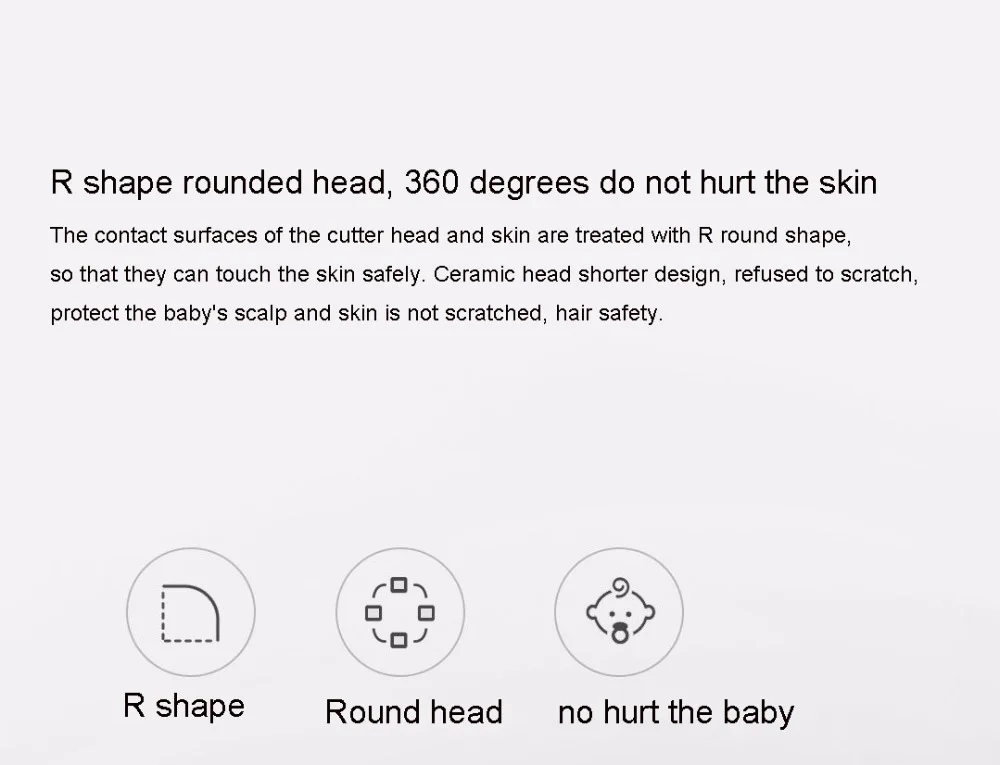 Xiaomi Youpin Yueli электрическая машинка для стрижки волос безопасная Водонепроницаемая Бесшумная аккумуляторная Защитная машинка для стрижки волос для детей