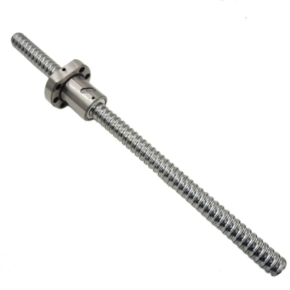 

Free shipping SFU1605 L600mm rolled ball screw C7 with 1605 flange single ball nut for CNC parts