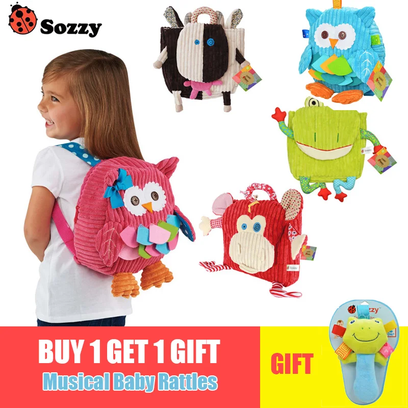 Us 945 9 Offsozzy Słodkie Dziecko Pluszowe Plecaki Szkolne 25 Cm Zwierząt Rysunek Torba Dziecko Dziewczyny Chłopcy Prezenty Zabawki Sowa Krowa