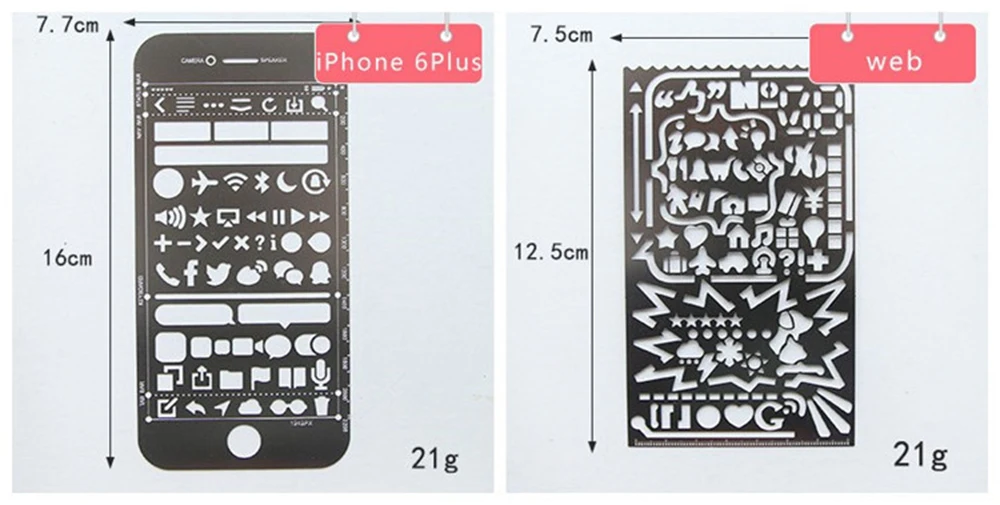 Симпатичный телефон полый металлический Ruler ремесло умирает граффити рисунок шаблона правитель Скрапбукинг умирает металла Spellbinders