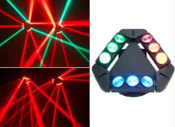 

2pcs/lot, New RGBW 9x10W LED Spider Moving head Lights LED Disco club china party dj stage bar wedding