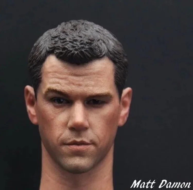 

1/6 Scale Matt Damon Head Sculpt Green Zone For 12" Male Action Figure Body
