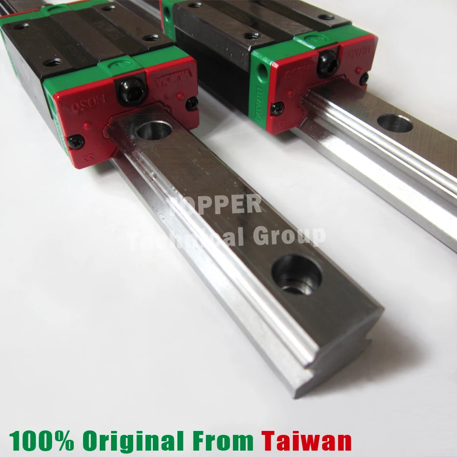 2X HGR20 lineare Führungsschiene Rail 4 Fester Block 4PCS HGH20CA Gleitblock 2X HGR20 lineare Führungsschiene Rail 4 Fester Block 4PCS HGH20CA Gleitblock