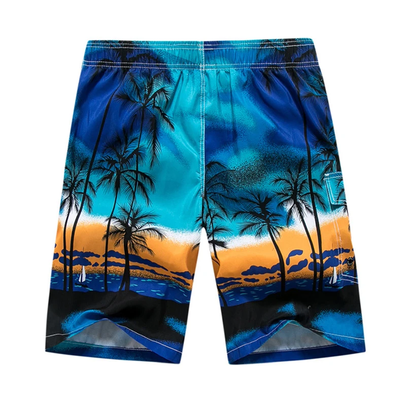 SHUJIN летние мужские повседневные шорты с принтом кокосового дерева быстросохнущие пляжные шорты одежда для серфинга Размер M-6XL свободный купальник
