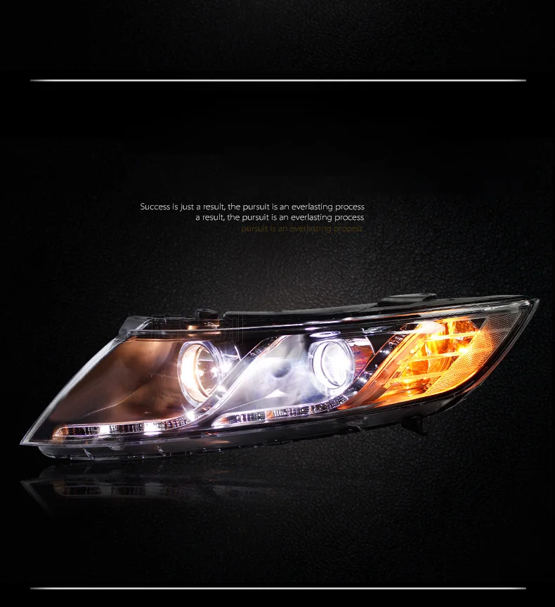 Hireno фары для 2011-2015 KIA K5 OPTIMA фар сборки LED DRL ангел объектив двойной луч ксеноновые 2 шт