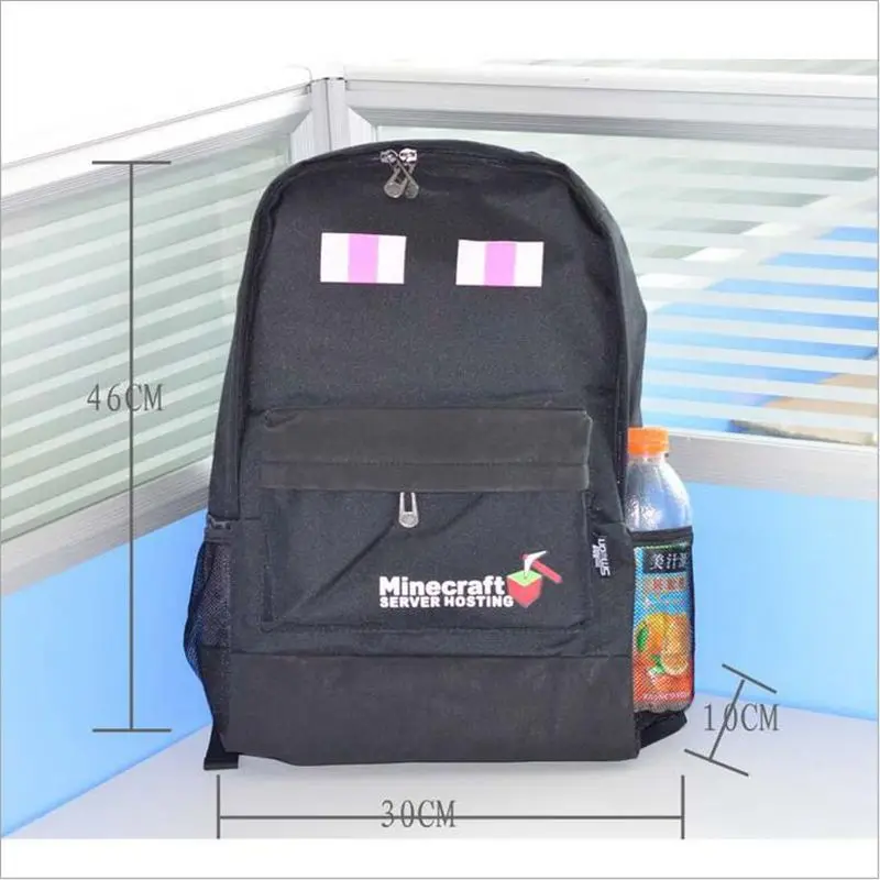 

Minecraft backpack,children's schoolbag minecraft bag Sword JJ creeper steve enderman high quality in stock