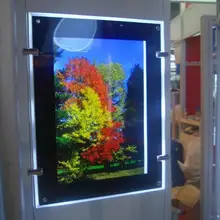 Ультратонкий висит кристалл акриловые тонкий рекламный лайтбокс для отображения A2 размер