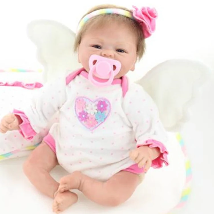 

New 45cm lovely baby-reborn doll toy, the best birthday gift for kid child, high-end girl brinquedos silicone reborn babies