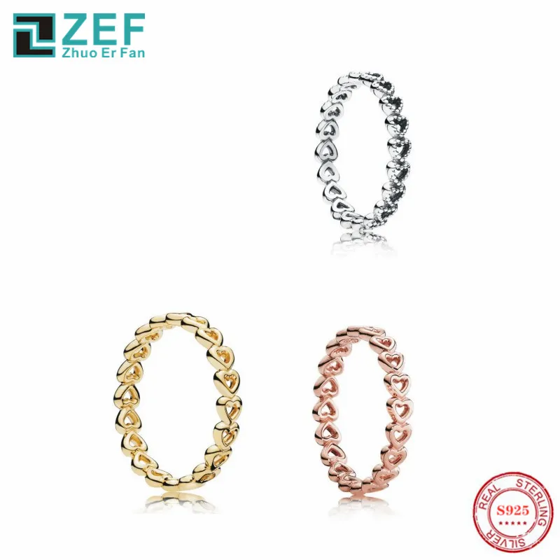 

ZEF pan 925 sterling silver ring for women,classic style, elegant and luxurious charm, original ladies jewelry