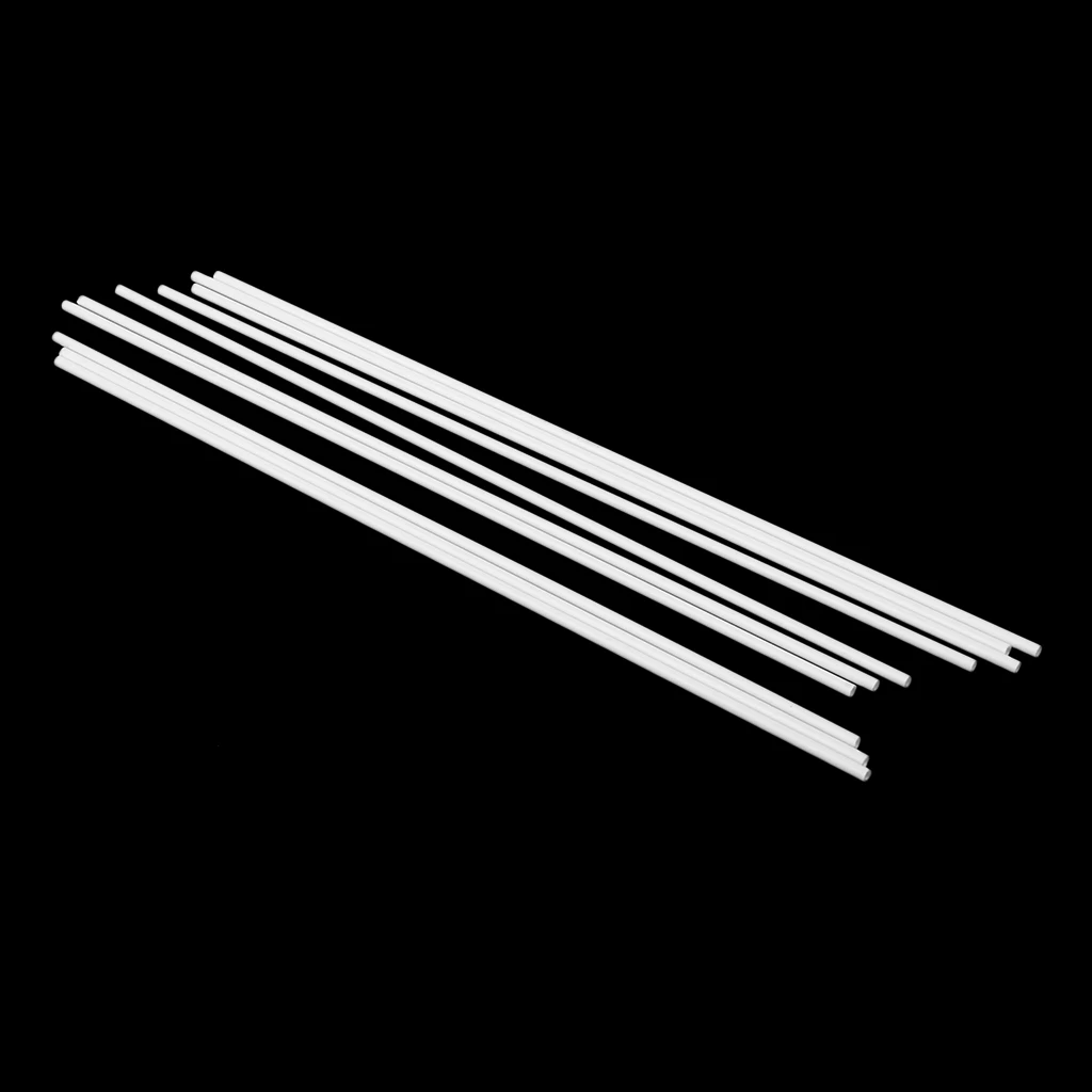 10Pcs 250mm Length ABS Plastic Round Tube Pipe for Architectural Model Making Building DIY Sand Table Model Materials White