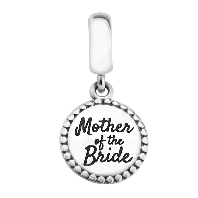 

CKK 925 Sterling Silver Mother of The Bride Charms Original Beads Jewelry Making Fits For Bracelets & Bangle