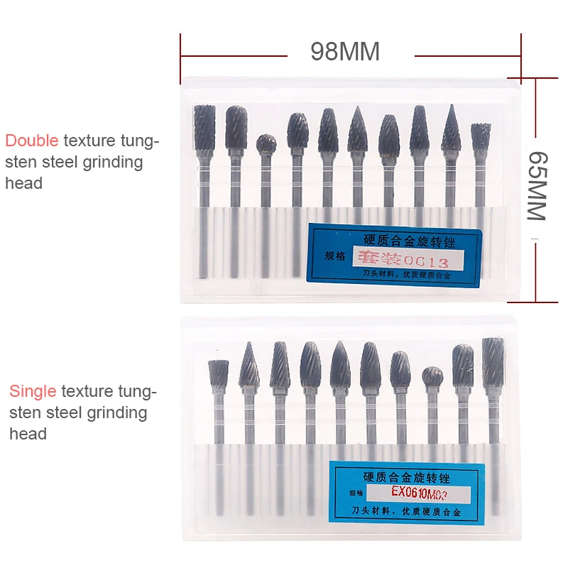 

10PCElectric Grinding & Polishing Head Carving Tool DIY Texture Rotary Wire Drawing Drill Set Carpentry Cutting Rotary Sharpener