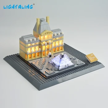 

Lightaling LED Light Kit for Louvre Compatible with Famous Brand 21024 Building Blocks Bricks Lighting Set USB Charge