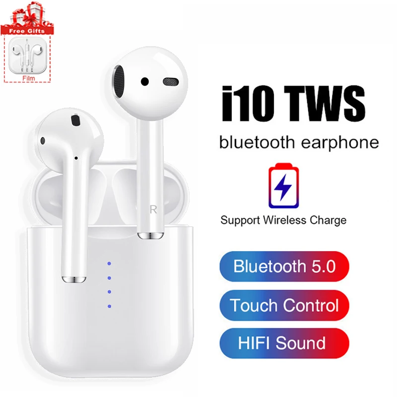 

I10 Tws Bluetooth Earphone5.0 Wireless Earphones Noise Cancellation Suitable For Androi Xiaomi Iphone Samsung Huawei Charging