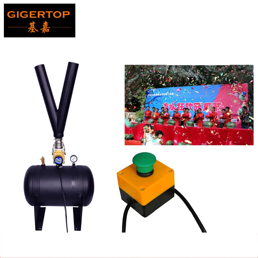 

TIPTOP TP-T68 Electrical Confetti Machine Disco Party Launcher for Wedding Stage Event DJ Show Co2 Gas Store Tank High Pressure