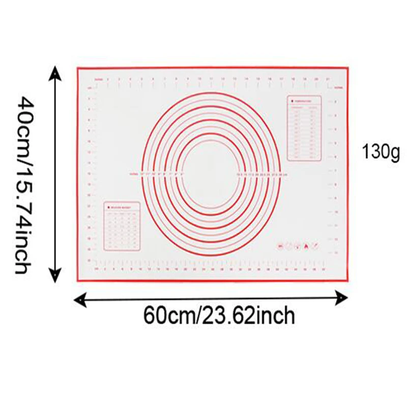 Формы для выпечки Silpat мат силиконовые кондитерские доски Нескользящие тесто прокатки выпечки коврик для замеса муки коврик высокая термостойкость 079 - Цвет: Large