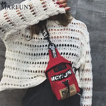 

Fashion Hot Sale Sport Small Chest Bag Canvas Women Letter Shoulder Messenger Crossbody Bag Students Mini Phone Nylon Bag Men