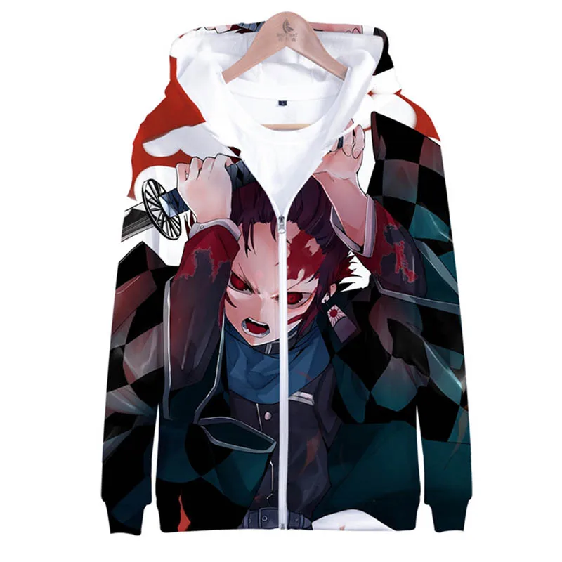 Cosroad Tanjirou Kamado толстовки с капюшоном демон Slayer Kimetsu no Yaiba костюмы для косплея Nezuko 3D