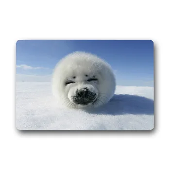 

Harp Seal Floor Mat Anti-slip Kitchen Carpet Bathroom Toilet Tapete Water Absorption Non-slip Bath Rug Porch Doormat