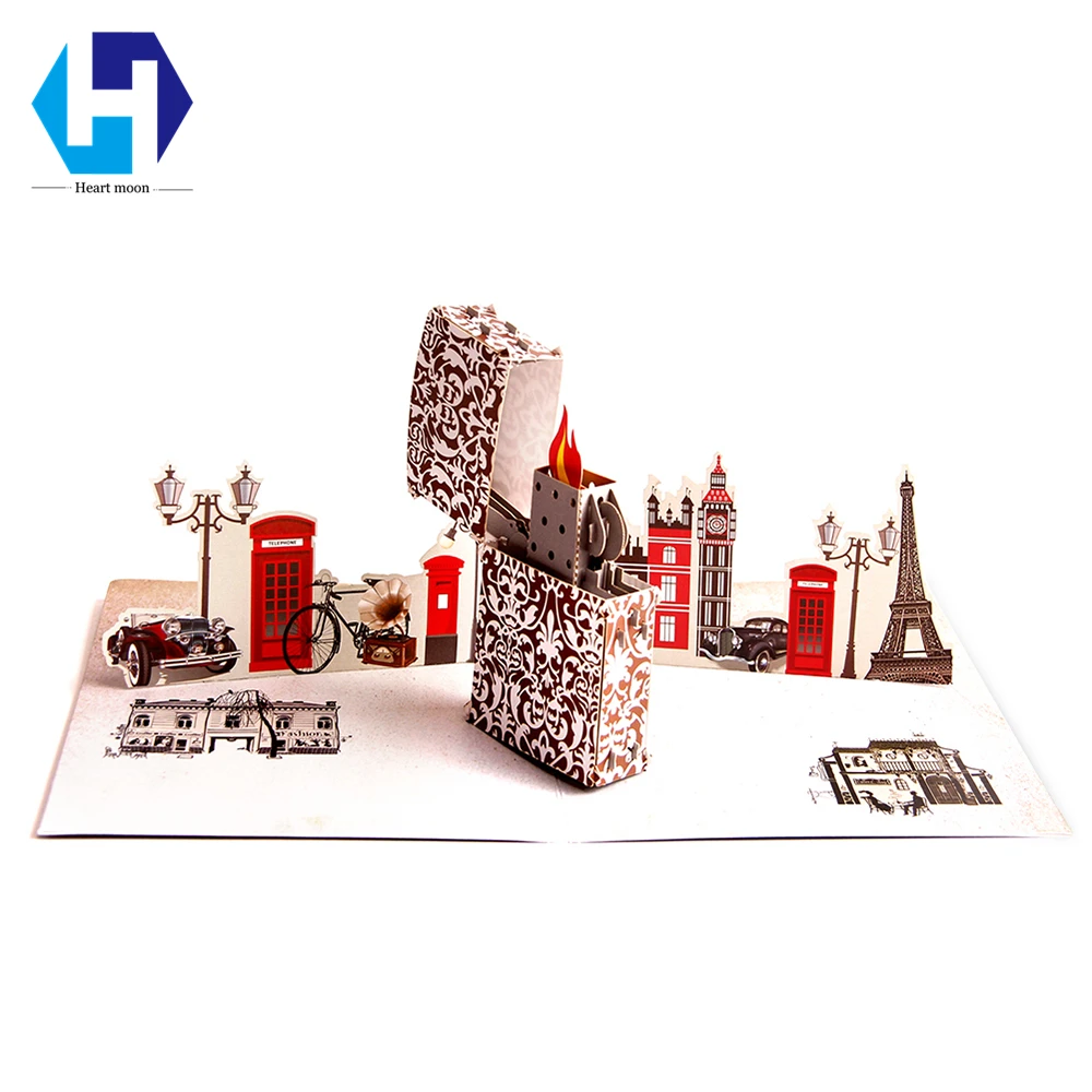 

3D Pop Up Birthday Greeting Cards with Envelope Laser Cut Postcard for Christmas Valentine' Day Party Invitation Decoration