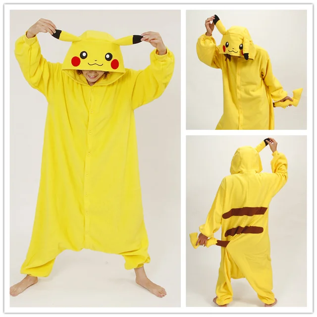 Winter Cute Adult Unisex Animal Pijama Kawaii Pikachu Onesie Women's