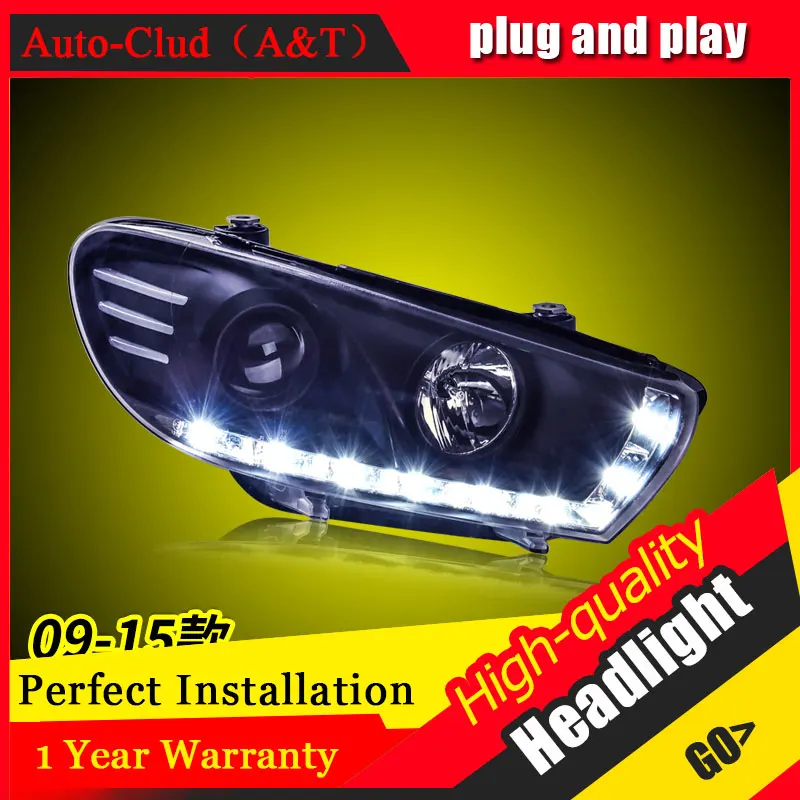 Авто Clud автомобильный Стайлинг для VW Scirocco фары 09-15 головная лампа СИД DRL Передняя