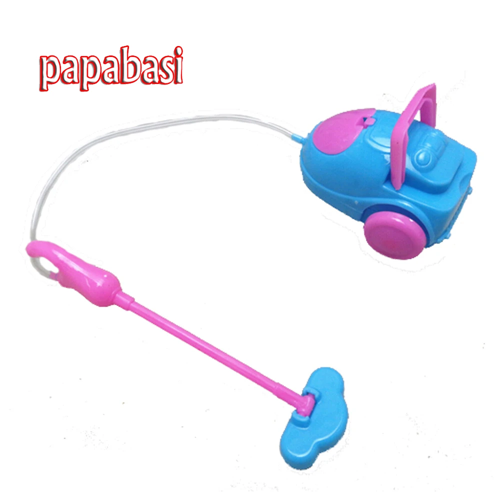 

Papabasi 1pcs mix color Super cute Vacuum Cleaner Doll Furniture For barbie doll 1/6 Doll Baby Toys