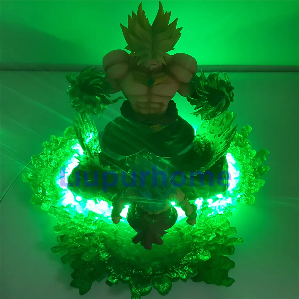 Dragon Ball Super Broli Saiyan Evolution DIY ночной Светильник СВЕТОДИОДНЫЙ Аниме Фигурка Dragon Ball Z Broly Lampara Модель Детская игрушка фигурка