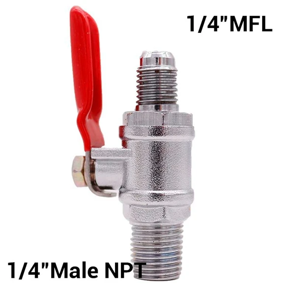 1/" MPT запорный клапан w/обратный клапан Homebrew Co2 коллектор Co2 регулятор части пивоварни оборудование - Цвет: C