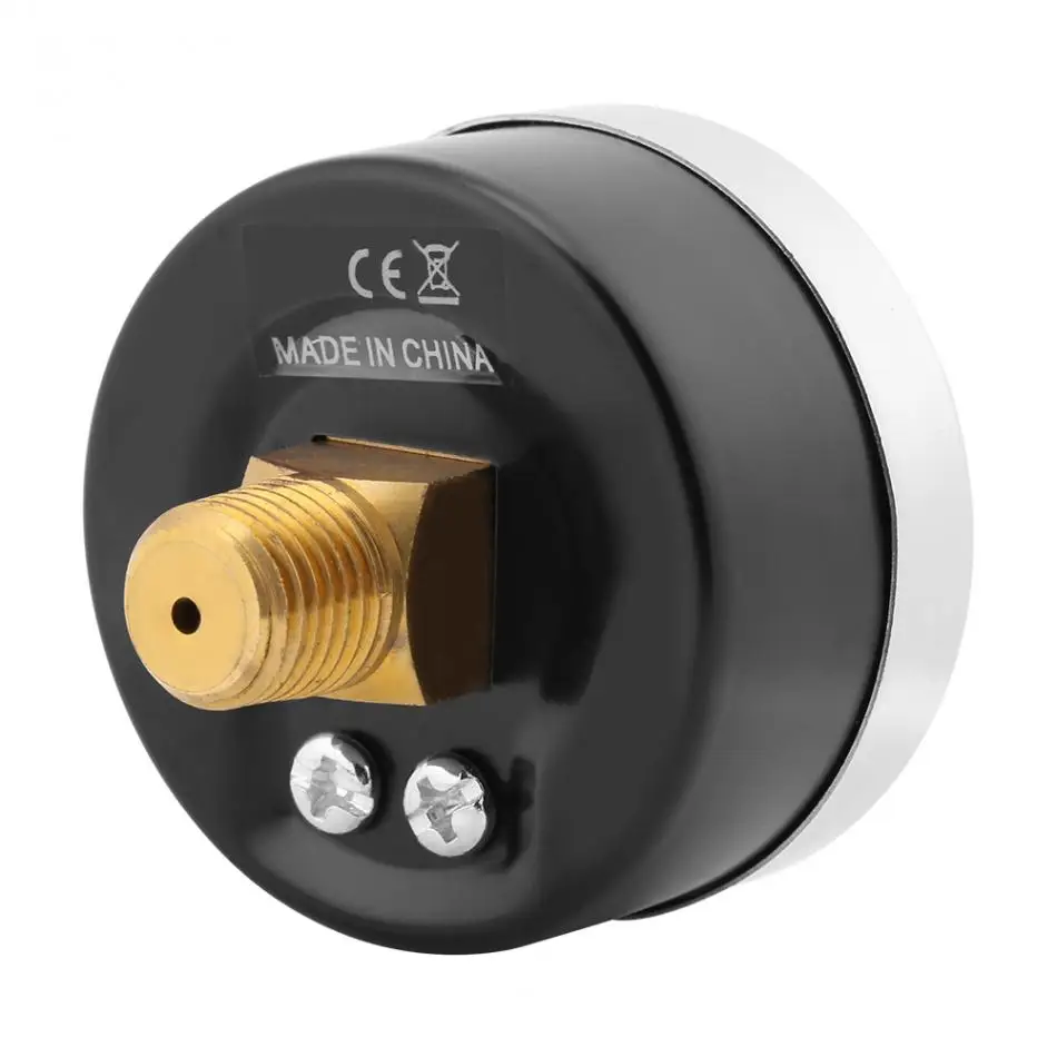 Вакуумный пресс метр BSPT 0 60PSI 4 бар 1/8 дюйма манометр воздушный измерительный