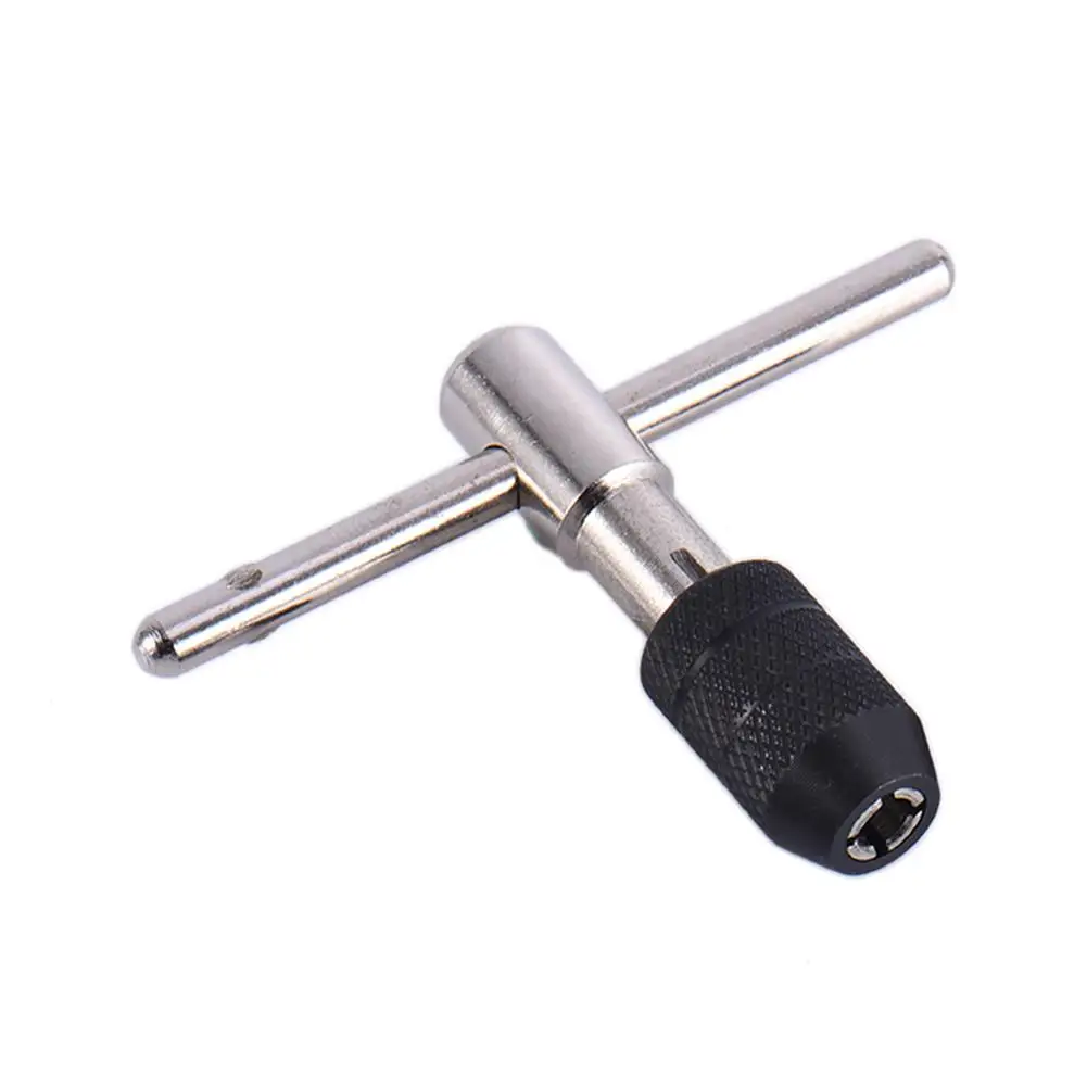 Newest T-handle Reversible Single Tap Wrench Tapping Threading Tool M3-M8 Screwdriver Tap Holder Hand Tool