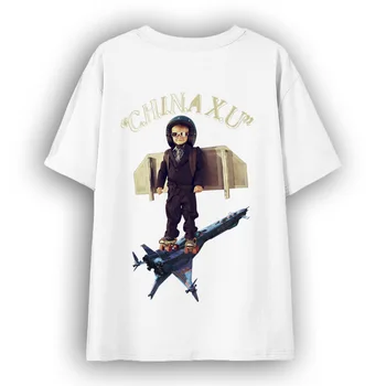 

HISTREX Hip Hop Space Funny Streetwear Summer Tee Men T Shirt High Quality Casual Harajuku Plus Size Male Top Clothing JTQ3D#