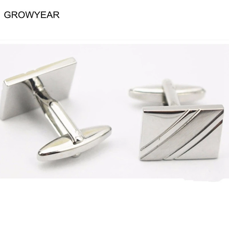 Cufflink set silver plated