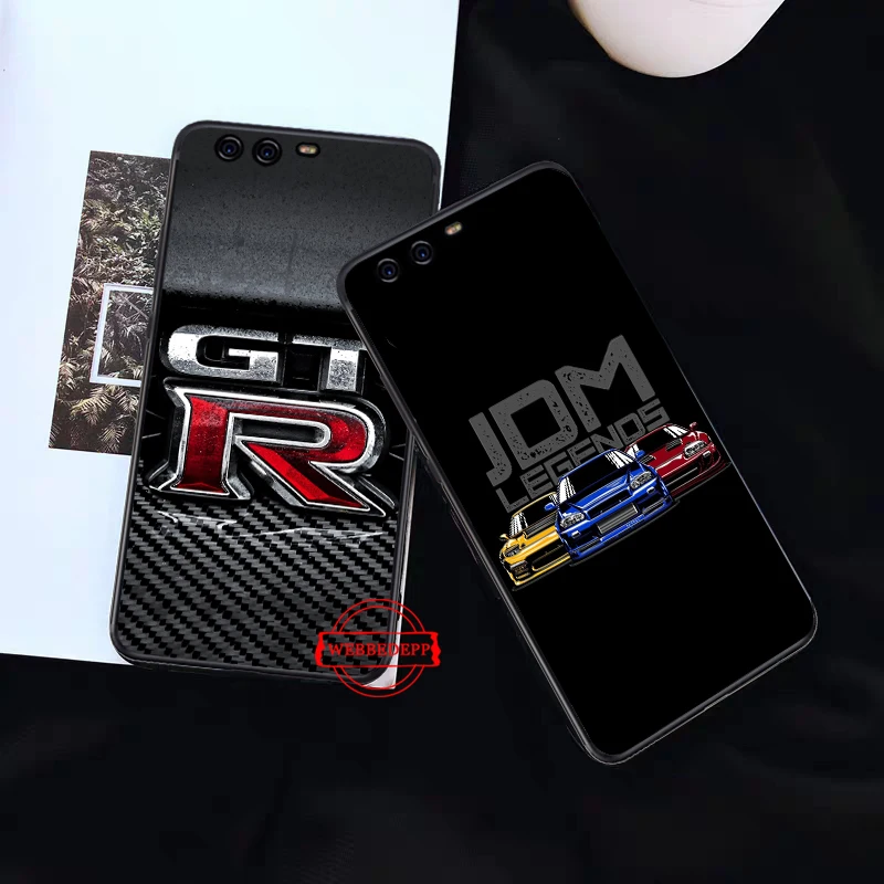Силиконовый чехол для NISSAN GTR Huawei P8 Lite 2015 2017 P9 2016 Mimi P10 P20 Pro P Smart 2019 P30|Бамперы| |