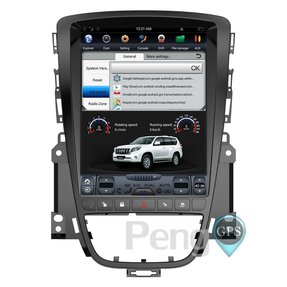 Top Android 7.1 Tesla Style 10.4 Inch GPS Navigation DVD Player for Opel Vauxhall Holden Astra J/Buick Excelle 2010-2013 Headunit 5